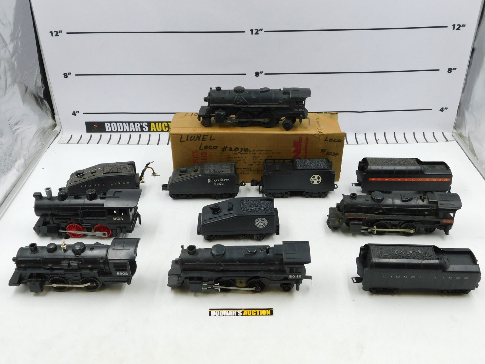 Large Lot of Lionel O Scale Steam Locomotives with Tenders (1 of 20)