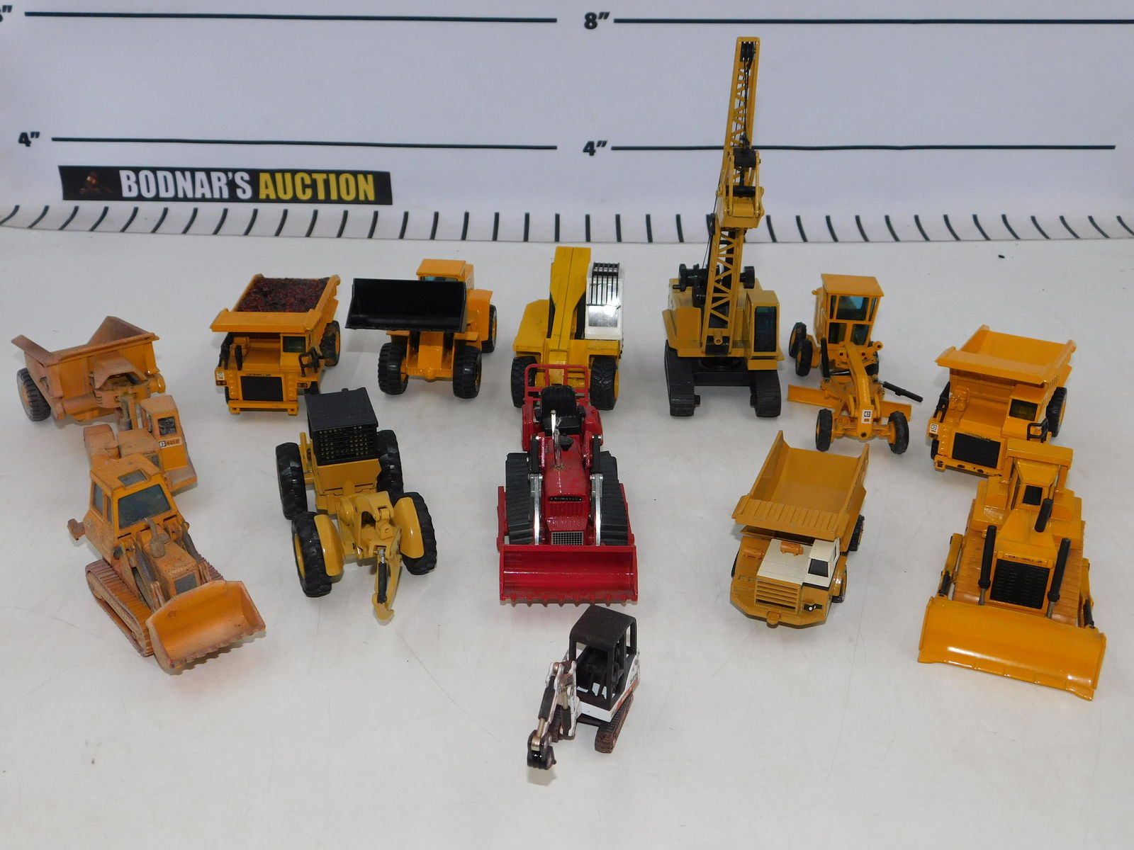 Lot of Weathered Diecast Construction Vehicles (1 of 10)