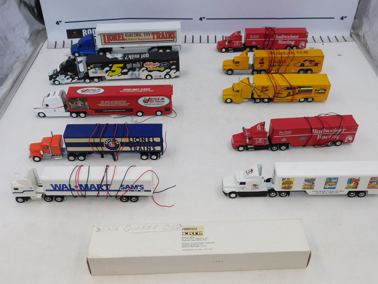 Lot of Diecast and Plastic Tractor Trailer Sets (1 of 12)