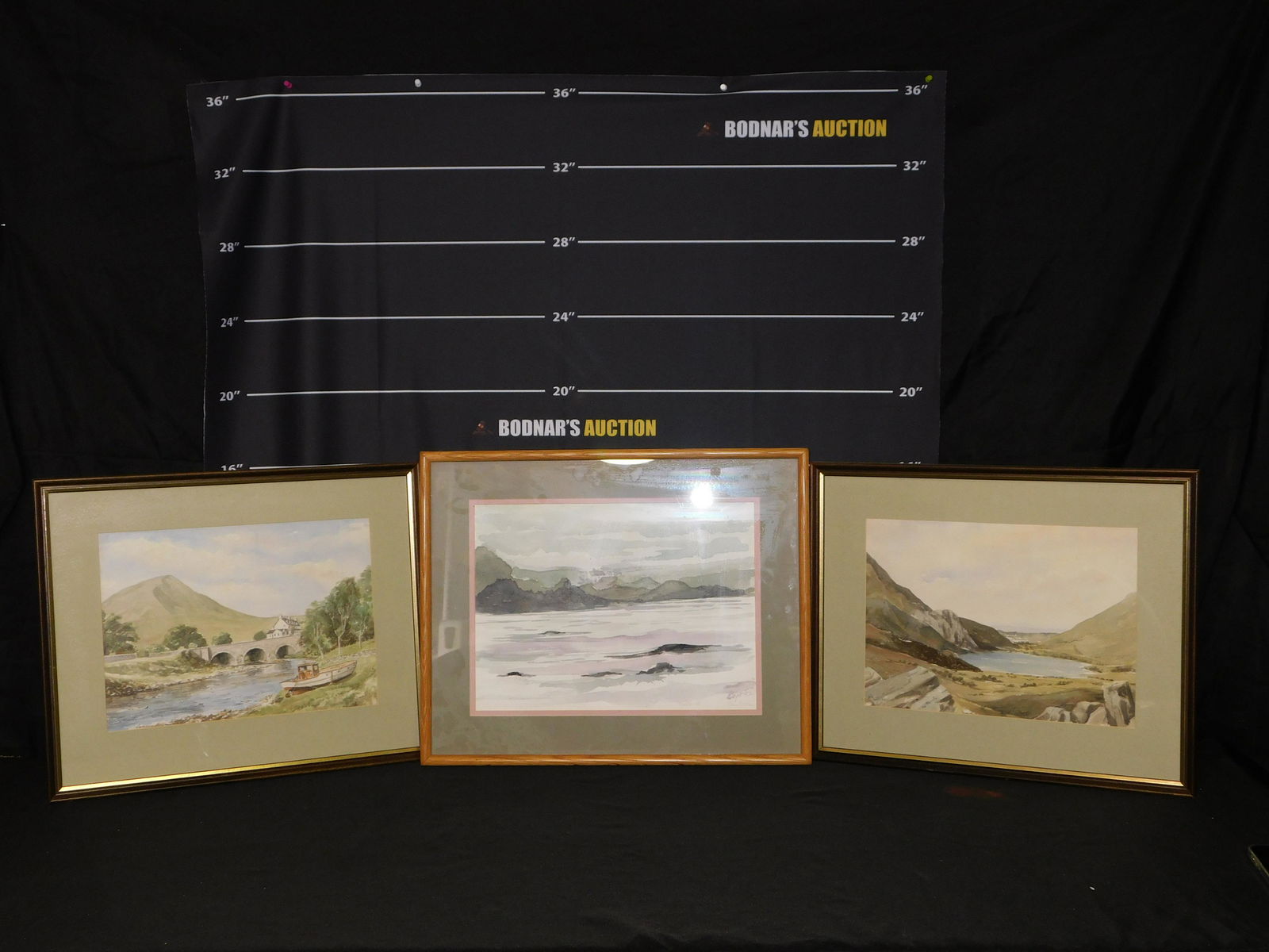 Lot of 3 Watercolor Paintings (1 of 18)