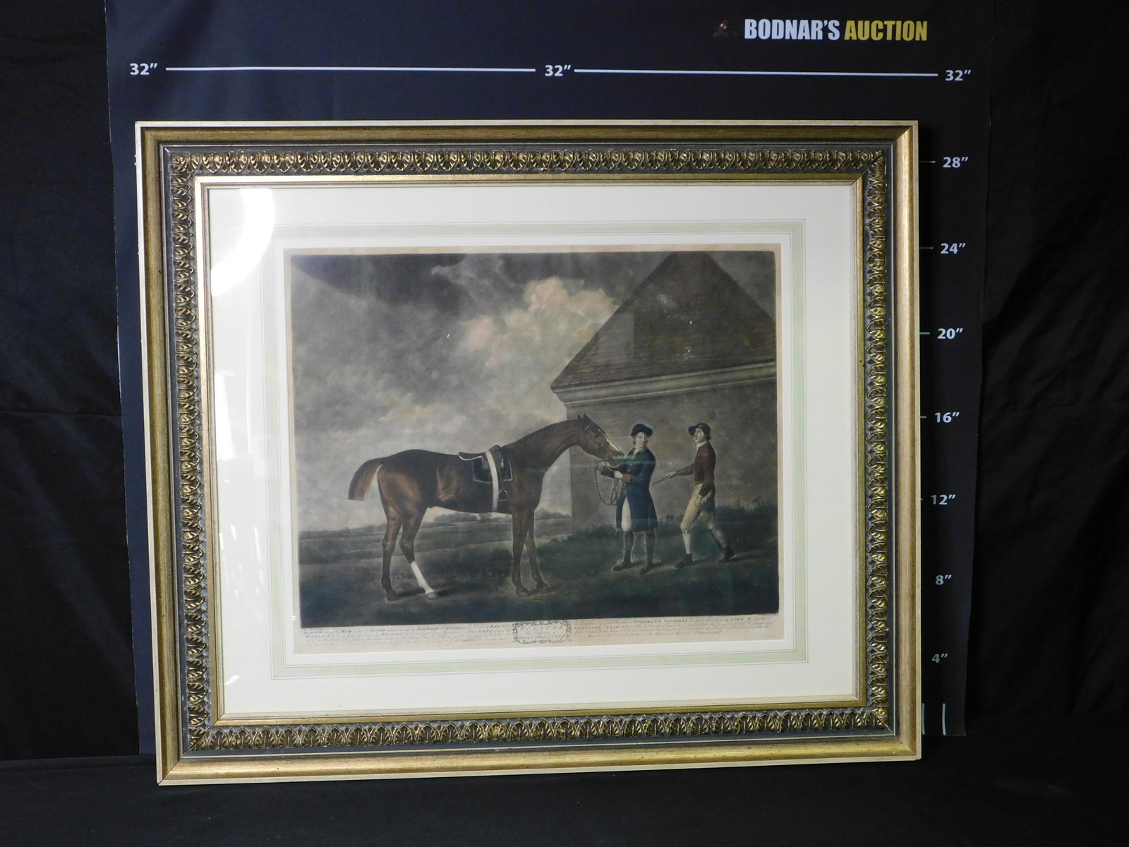 19th Century Hand Colored Engraving - racehorse (1 of 7)
