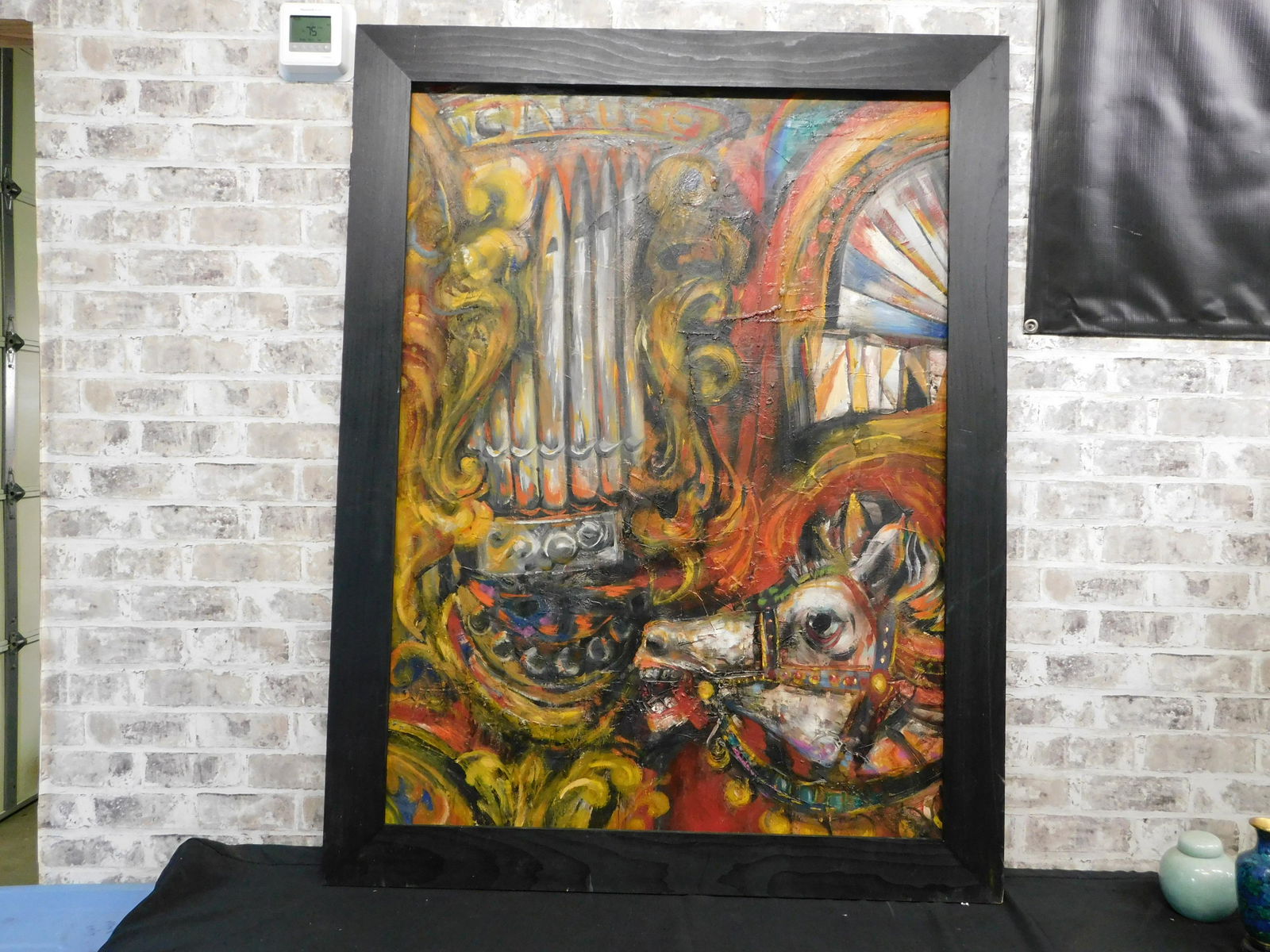 Oil on Board Abstract - Merry Go Round (1 of 7)