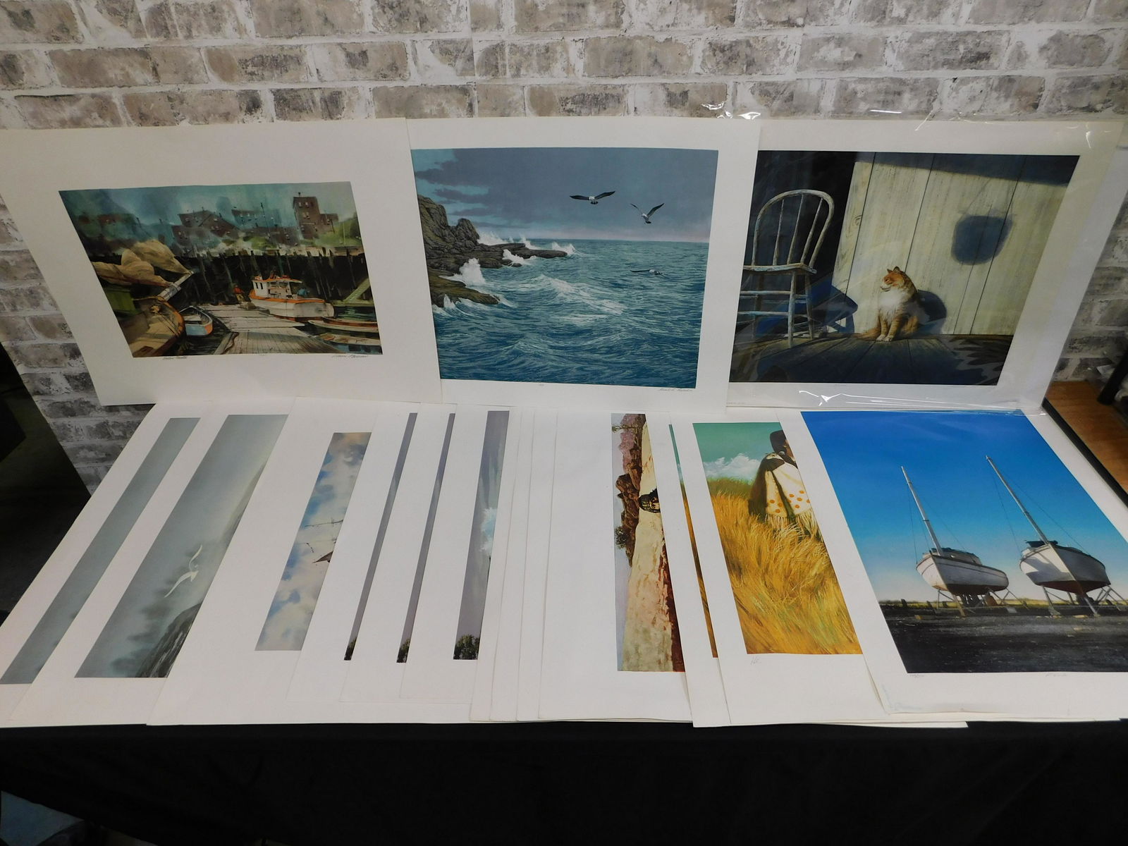 Lot of 20 Unframed Lithographs - Mixed Variety (1 of 20)