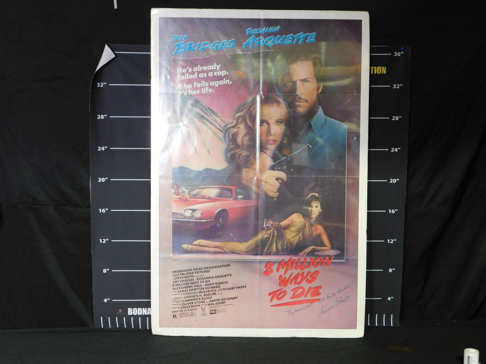 Autographed Movie Poster - 8 Million Ways to Die (1 of 5)