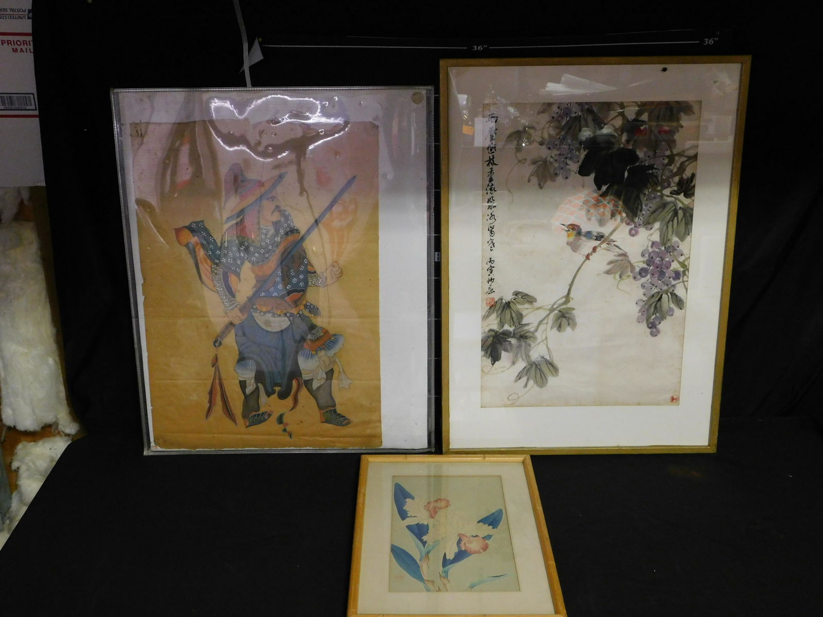 Lot of 3 Pieces of Art - Prints and Watercolor (1 of 10)