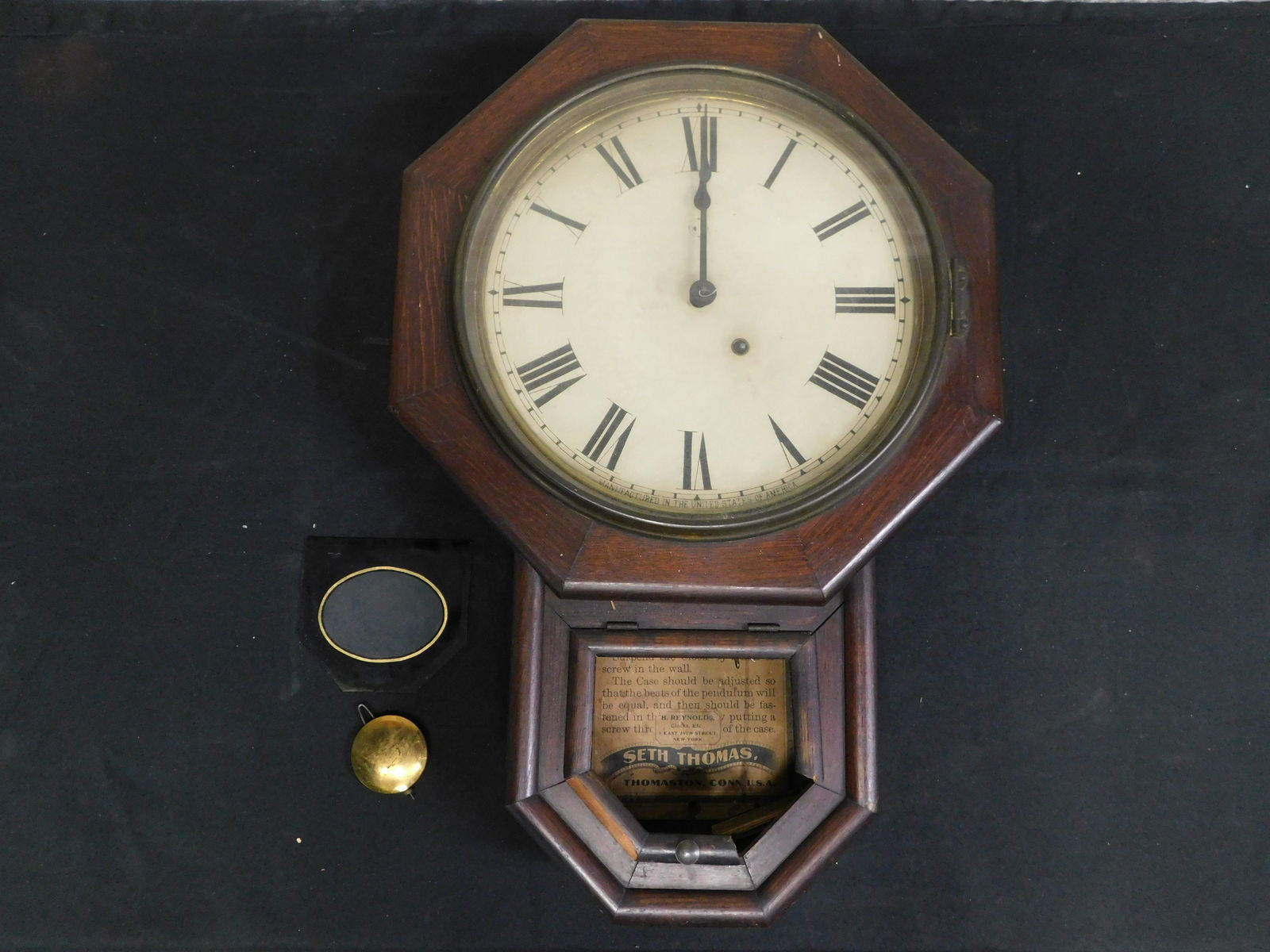 Seth Thomas Wall Regulator Clock (1 of 6)
