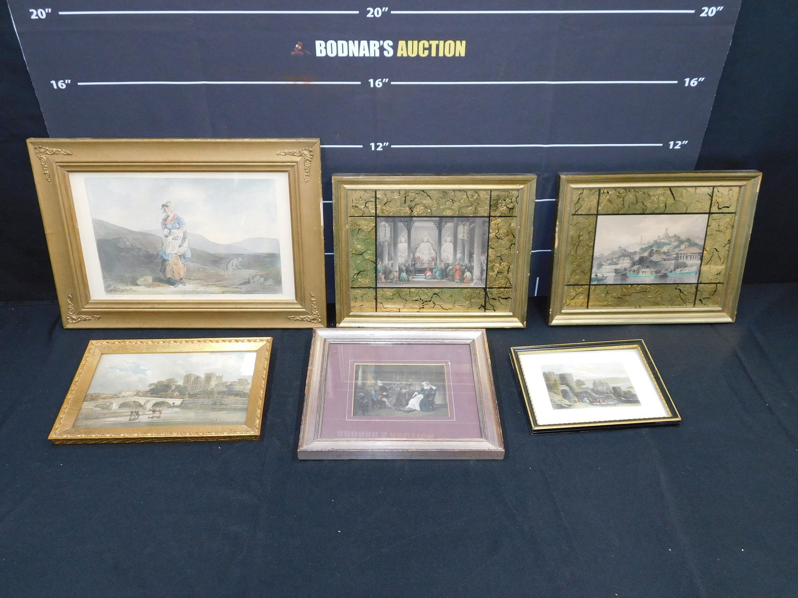 Lot of 6 Framed Engravings and Prints (1 of 6)