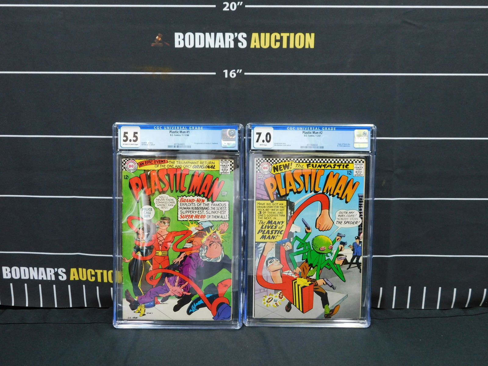 Lot of 2 Plastic Man CGC Graded Comics #1 and #2 (1 of 9)