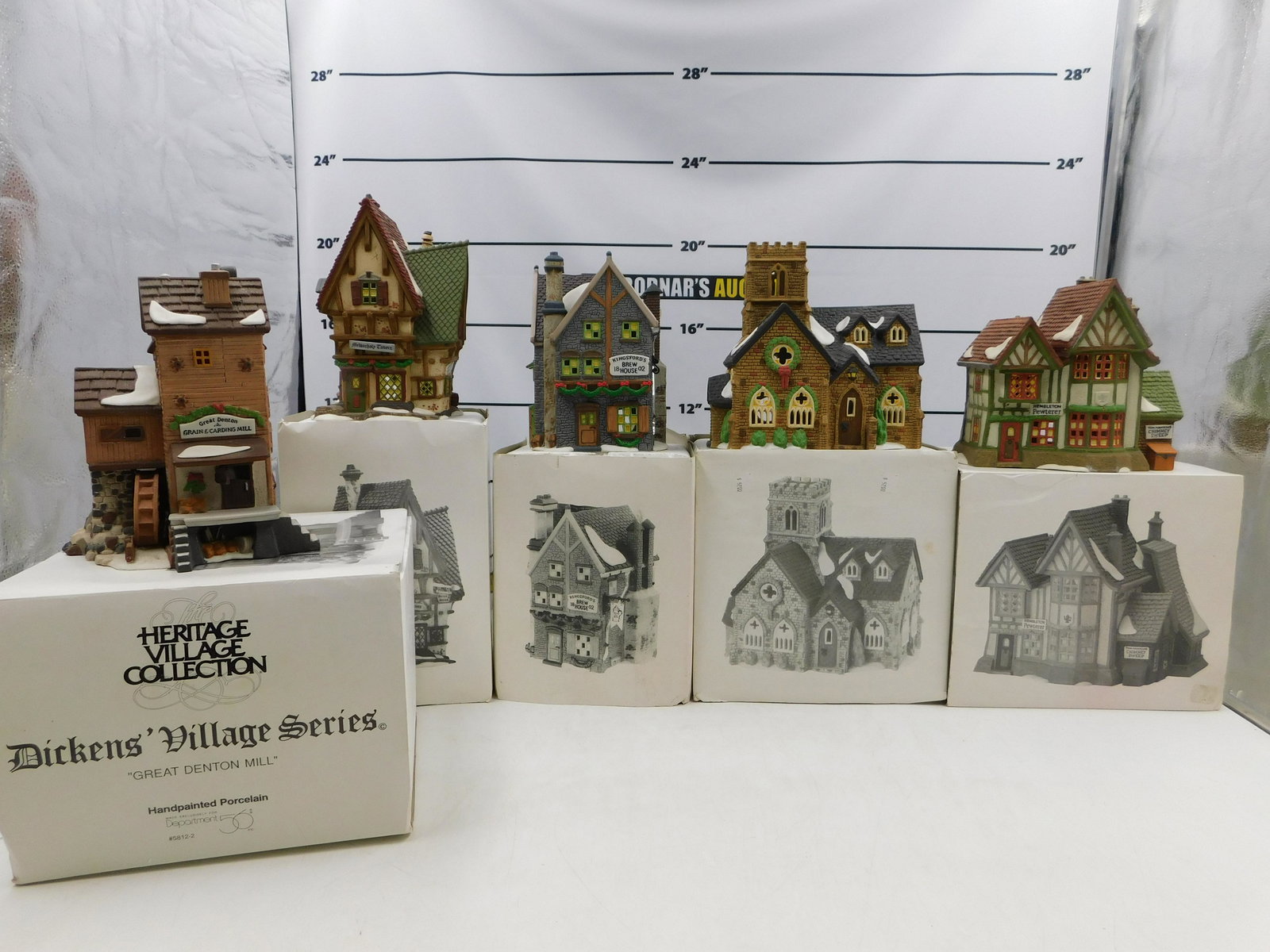 Lot of  5 Dept. 56 Dicken's Village Buildings (1 of 15)