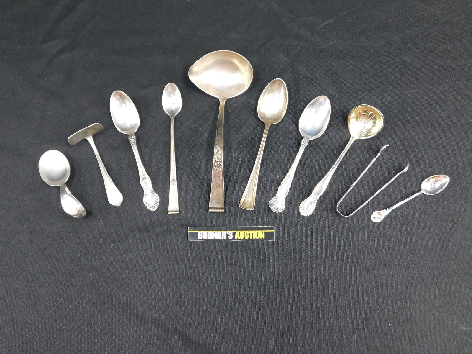 Lot of 10 Sterling Silver Serving Pieces and Spoons (1 of 12)