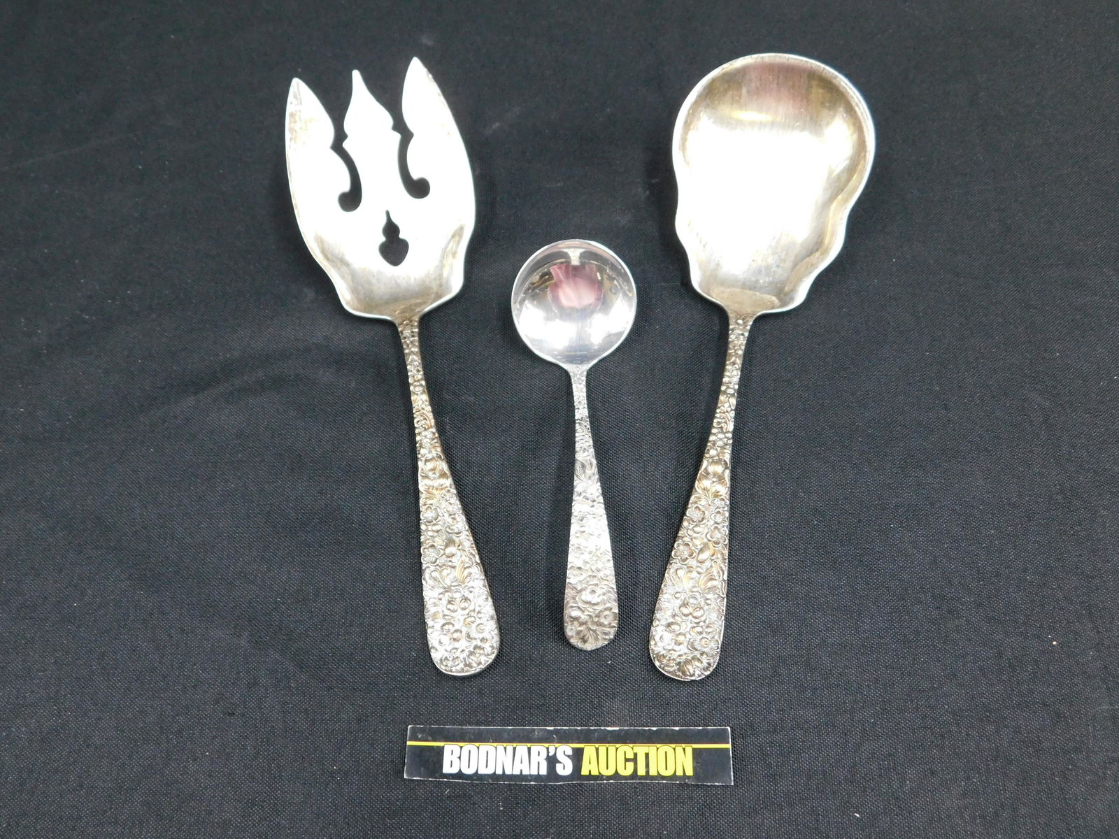 Lot of 3 Stieff Sterling Silver Serving Pieces (1 of 11)