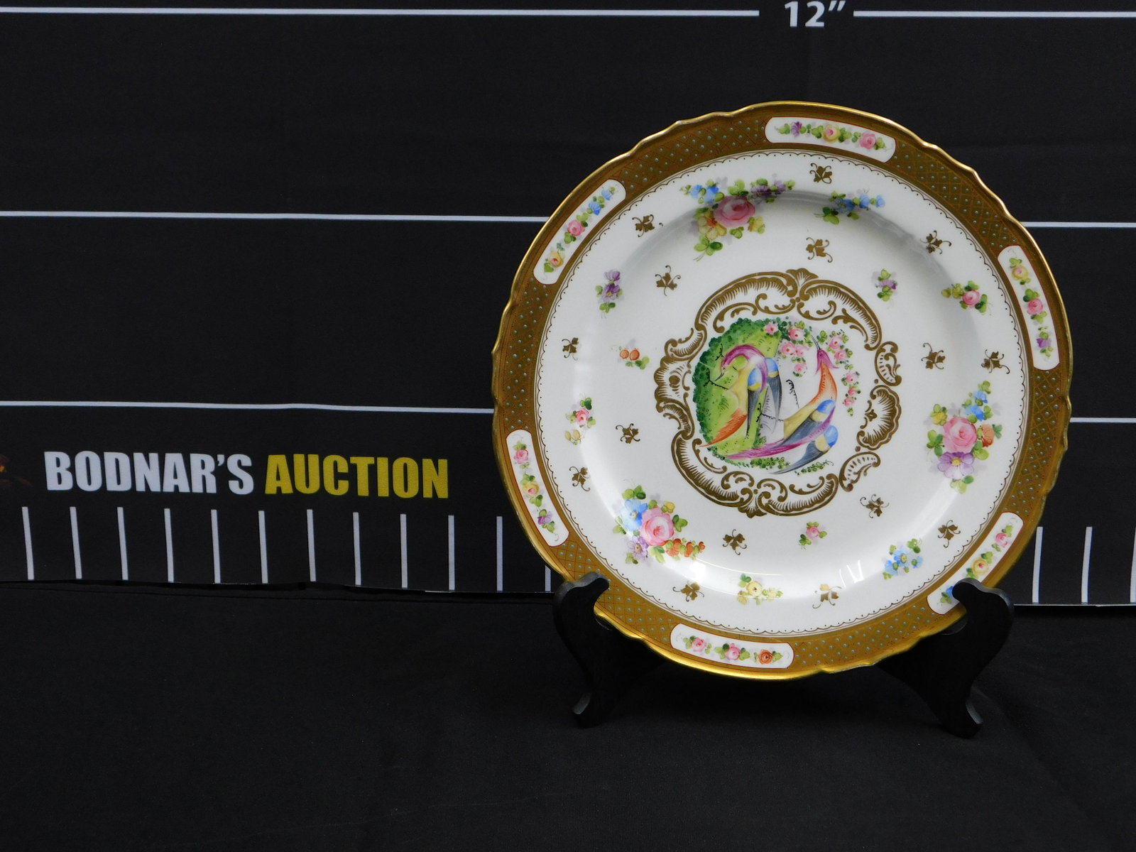19th Century Cauldon Dinner Plate: 19th Century Cauldon Dinner Plate. Measures 10" in diameter. All invoices must be paid within 24 hours of the sale. This auction is Local Pick Up, Shipping with Liveauctioneers Live Ship, In-House Shi