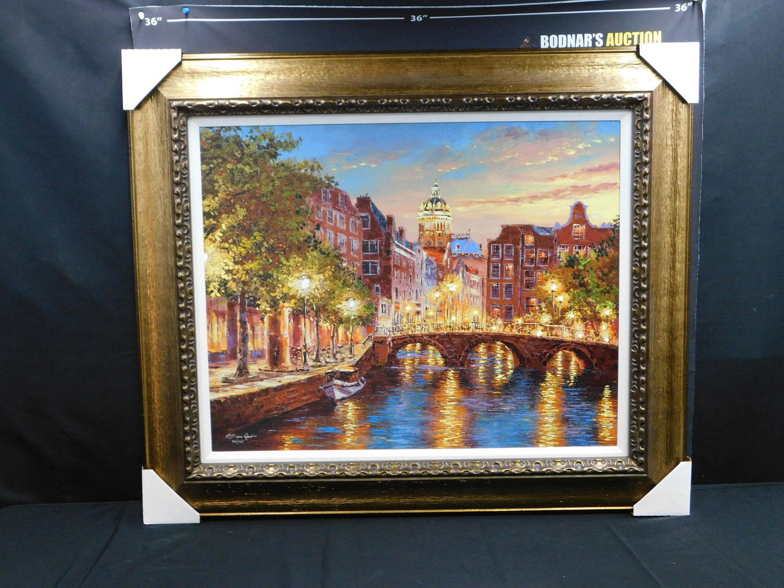 "Sunset of Amsterdam" Giclee on Canvas by Sam Park (1 of 9)