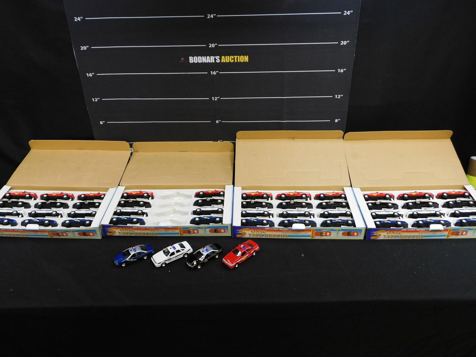 Lot of 48 Sonic State Rescue Diecast Cars in Store Display Boxes (1 of 7)