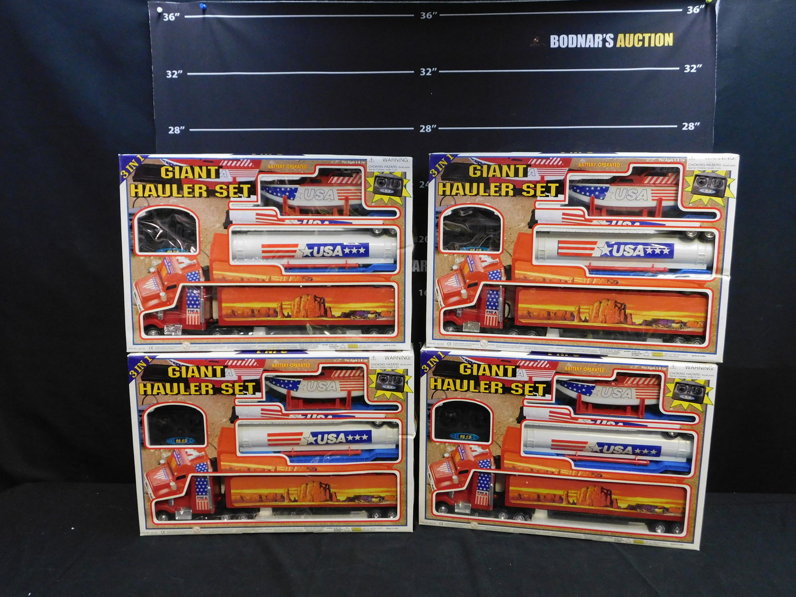 Lot of 4 Battery Operated RC 3 in 1 Hauler Set (1 of 5)