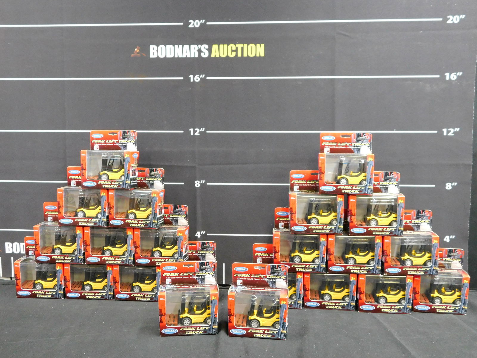 Lot of 22 Welly Diecast Fork Lift Trucks (1 of 4)