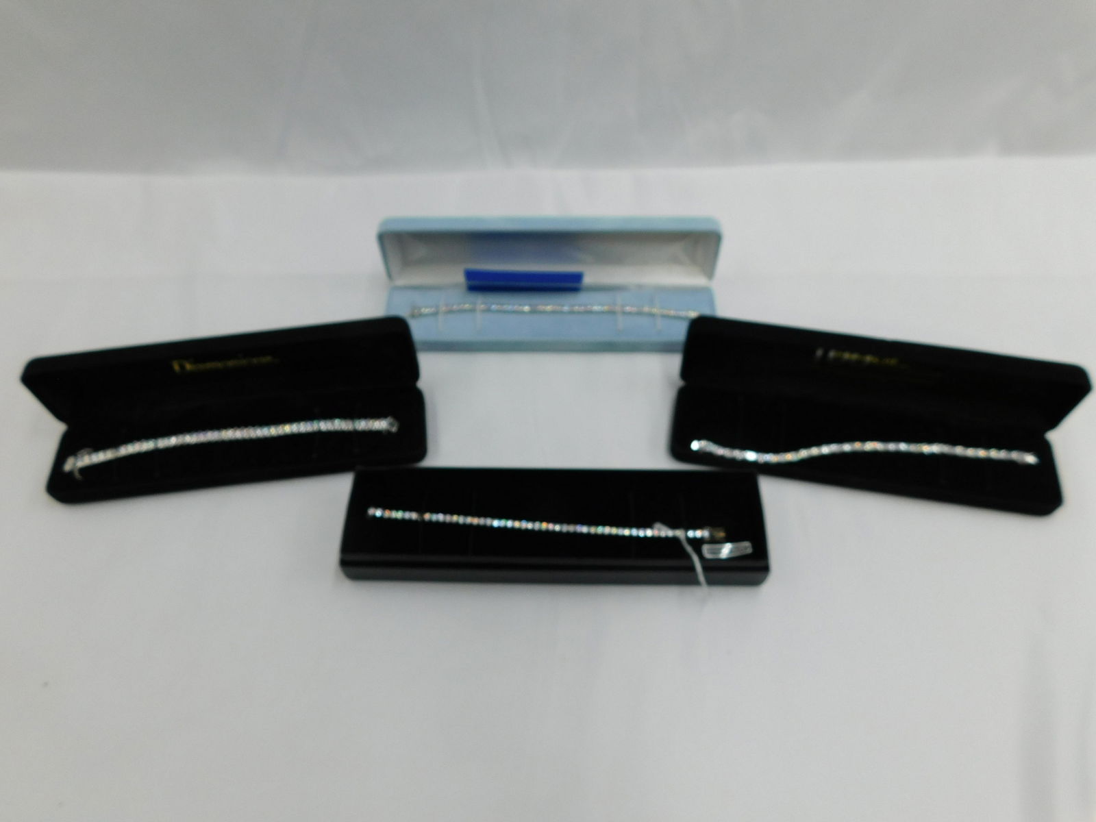 Lot of 4 Sterling Silver Domonique Tennis Bracelets (1 of 10)