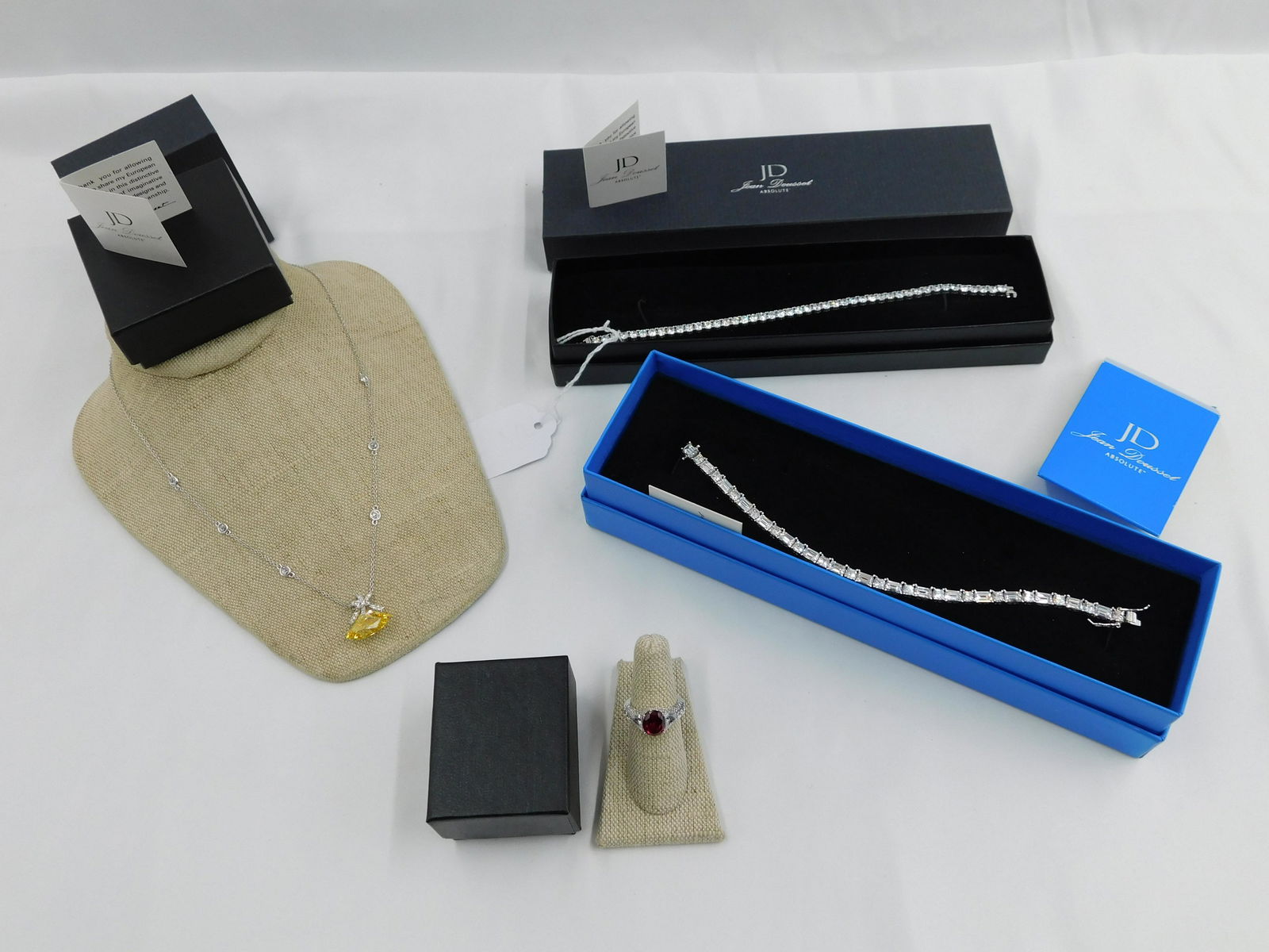 Lot of 4 Jean Dousset Sterling Silver and CZ Jewelry (1 of 12)