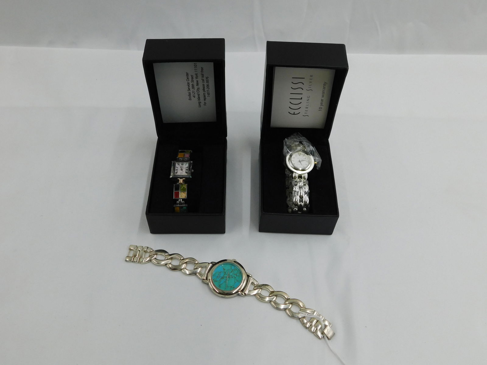 Lot of 3 Sterling Silver Ecclissi Watches (1 of 7)