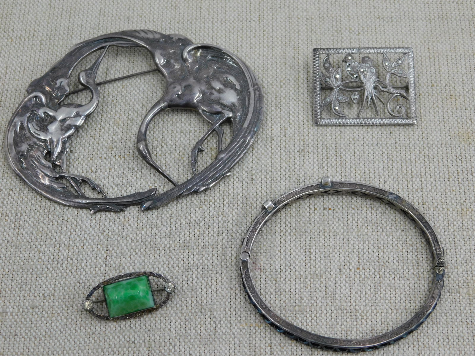 Lot of Vintage Art Deco Sterling Silver Pieces (1 of 6)