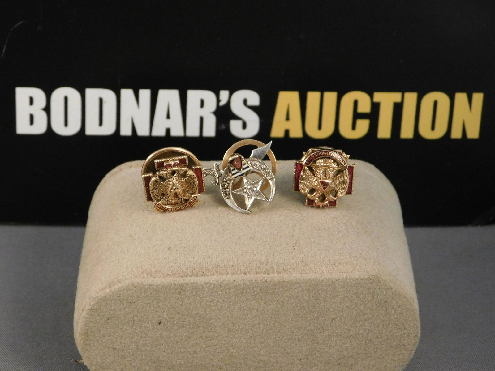 Group of 3 Masonic Pins (1 of 6)