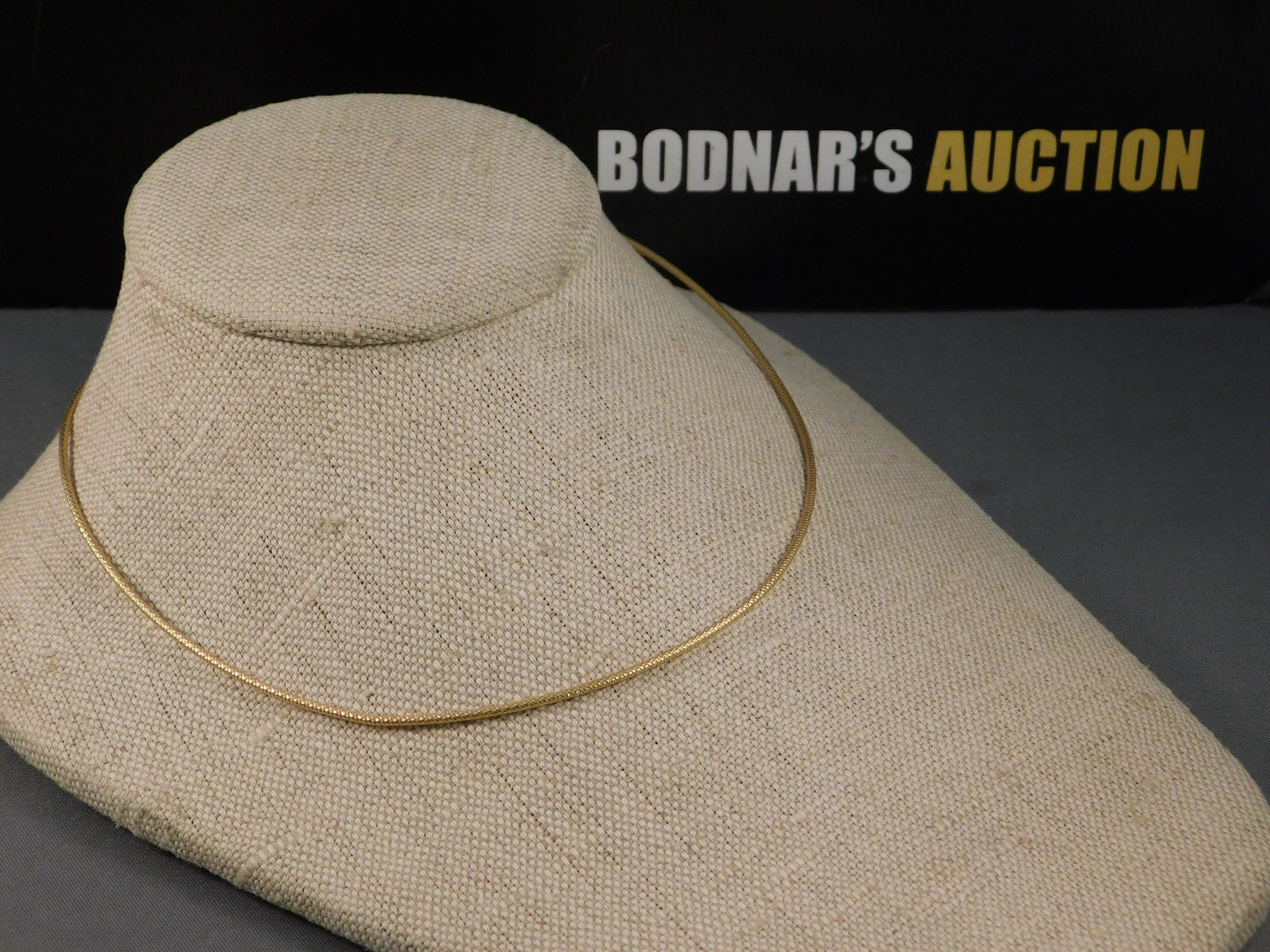 14K Yellow Gold Round Chain: 14K yellow gold round chain. Marked. Measures approx. 16". Weighs approx. 5g. All invoices must be paid within 24 hours of the sale. All items are shipped USPS or UPS and will be billed separately. A 