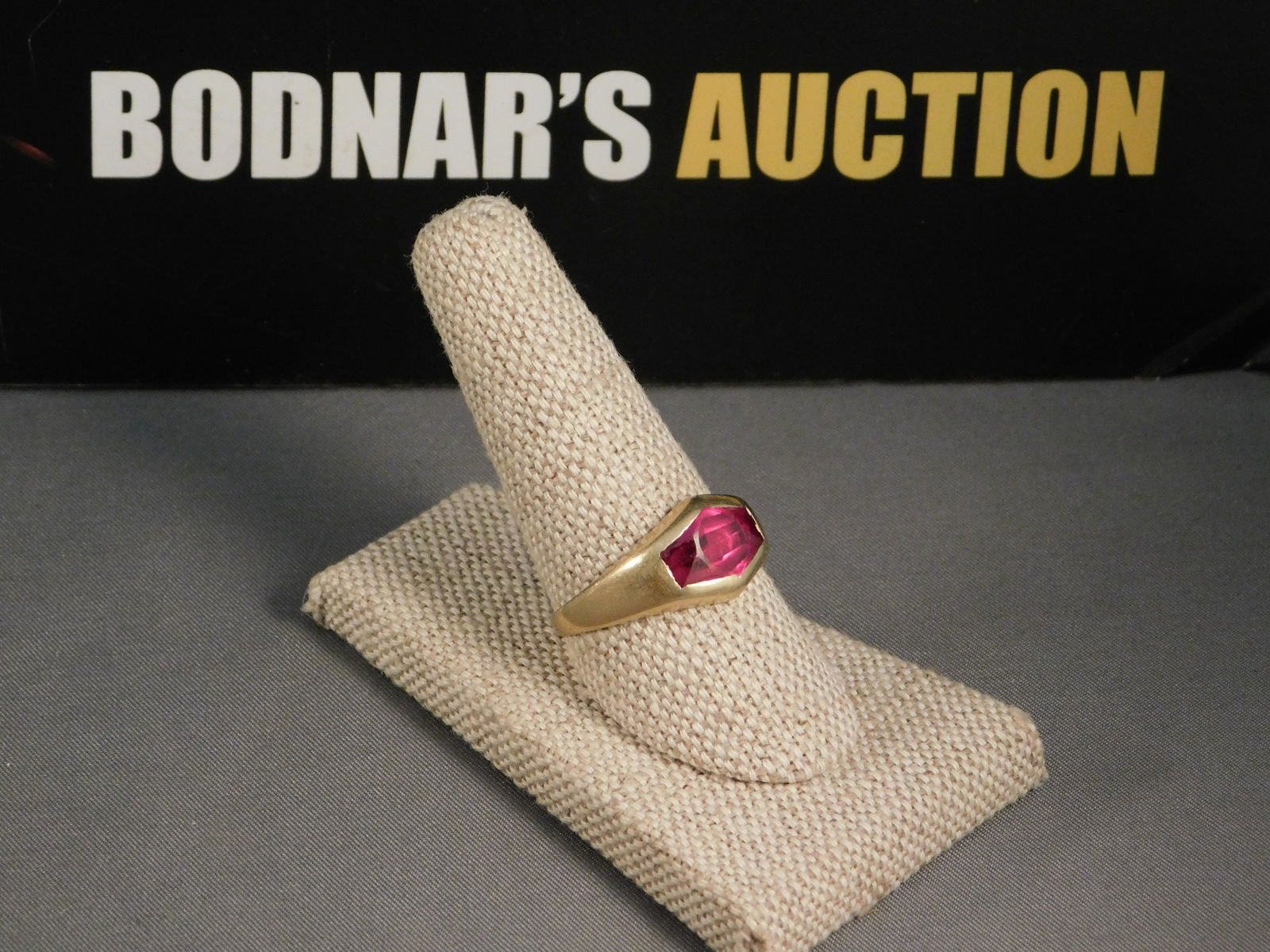 14K Gold and Ruby Men's Ring (1 of 6)