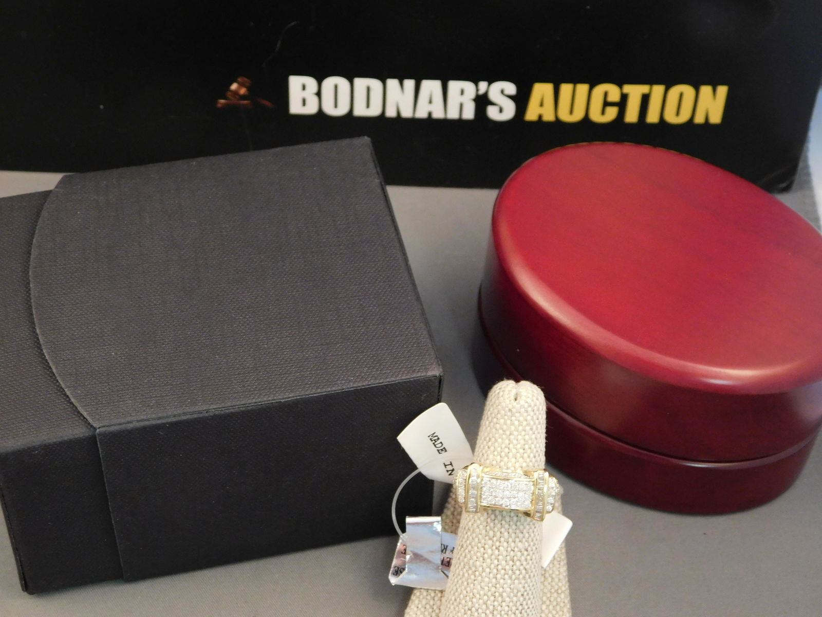 Van Belinger 14K Gold and Diamond Modern Style Ring (1 of 6)