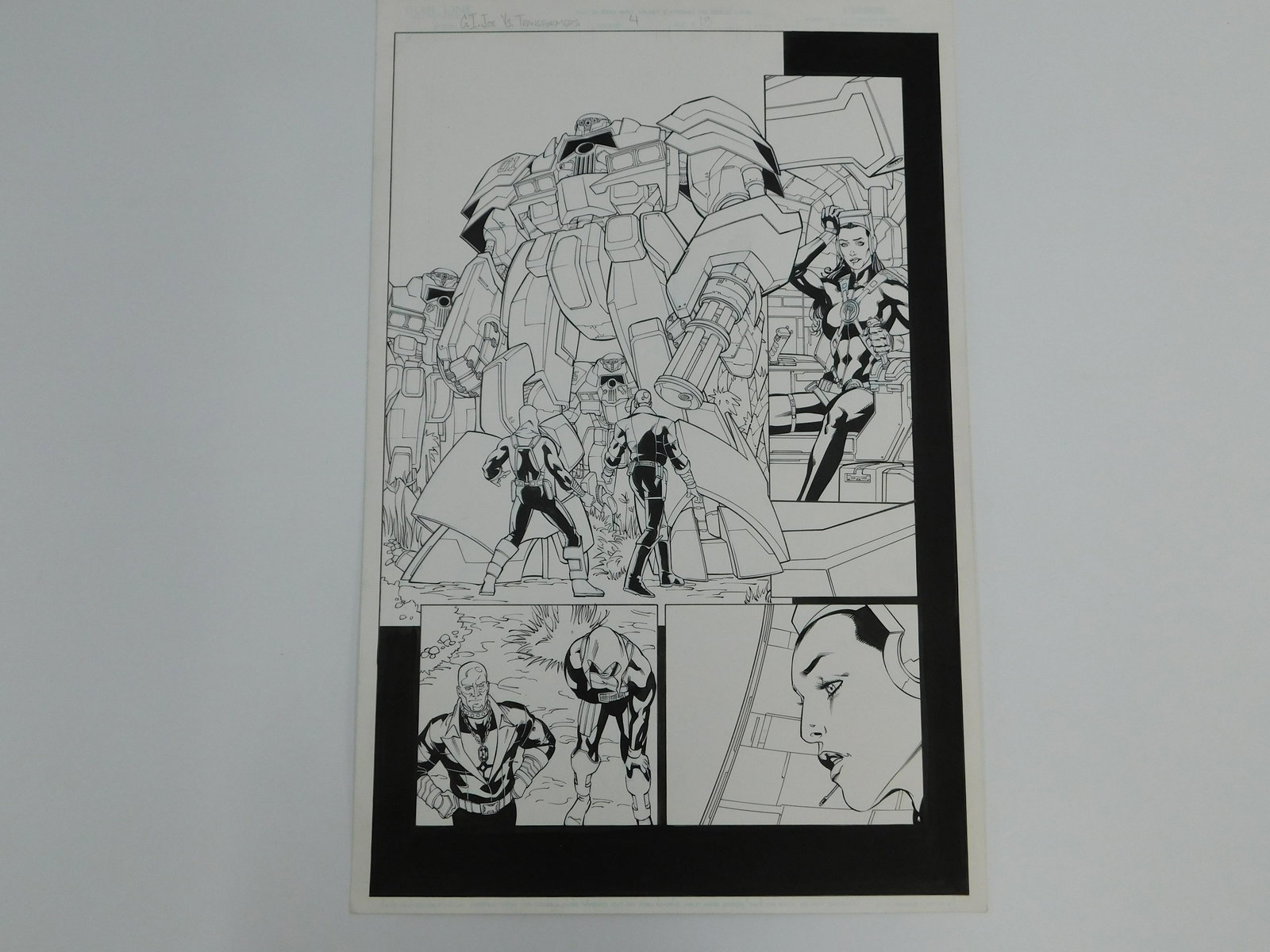 Original Comic Book Art- G.I. Joe vs. The Transformers (1 of 5)