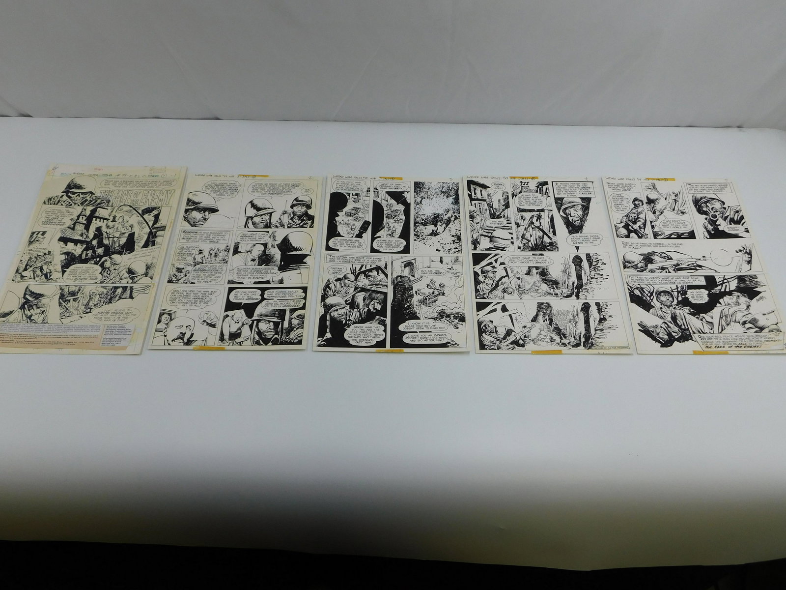 Original Comic Art Weird War Tales "The Face of the Enemy" Full Story (1 of 17)