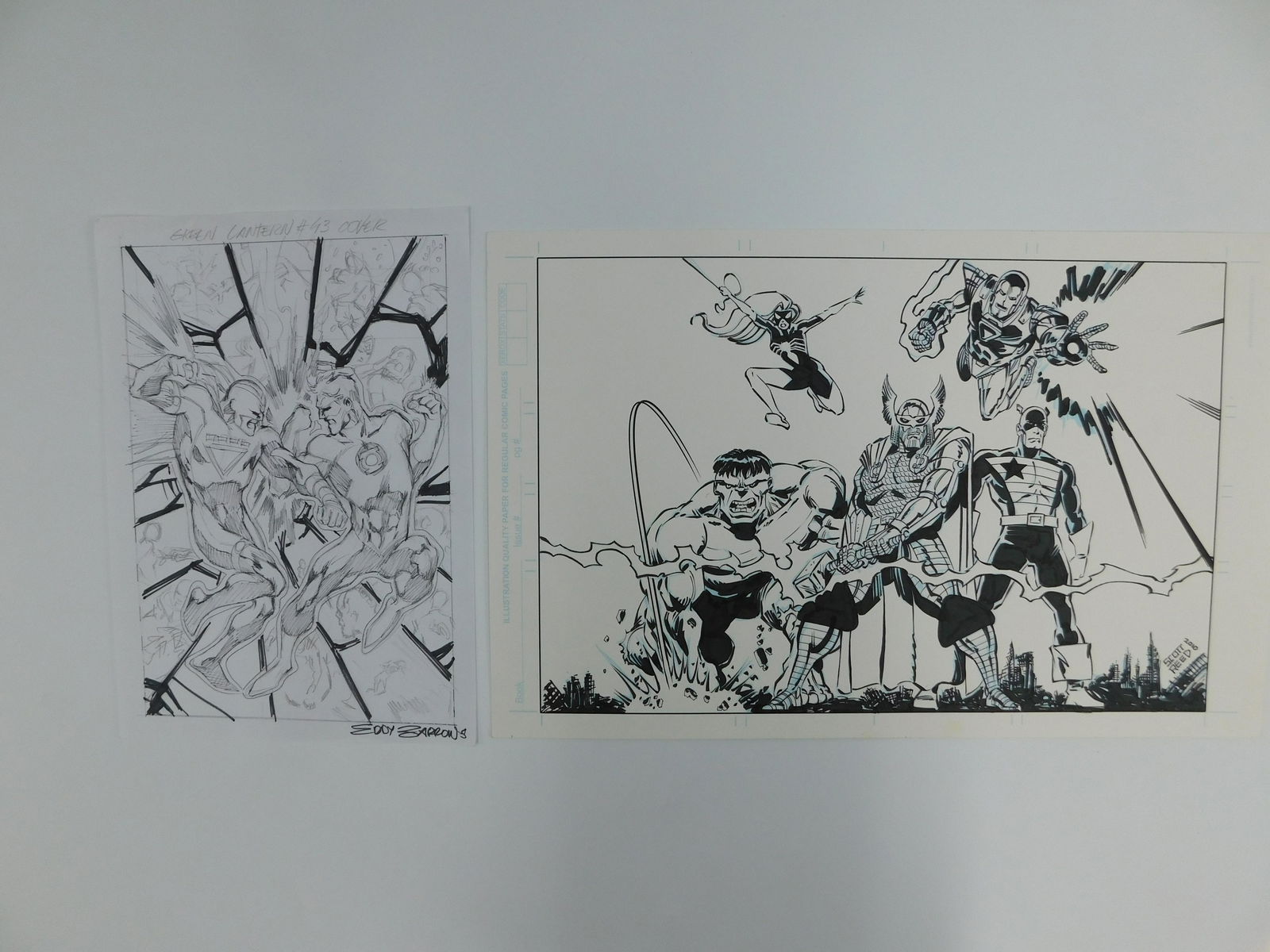 Lot of 2 Original Comic Art Items (1 of 7)
