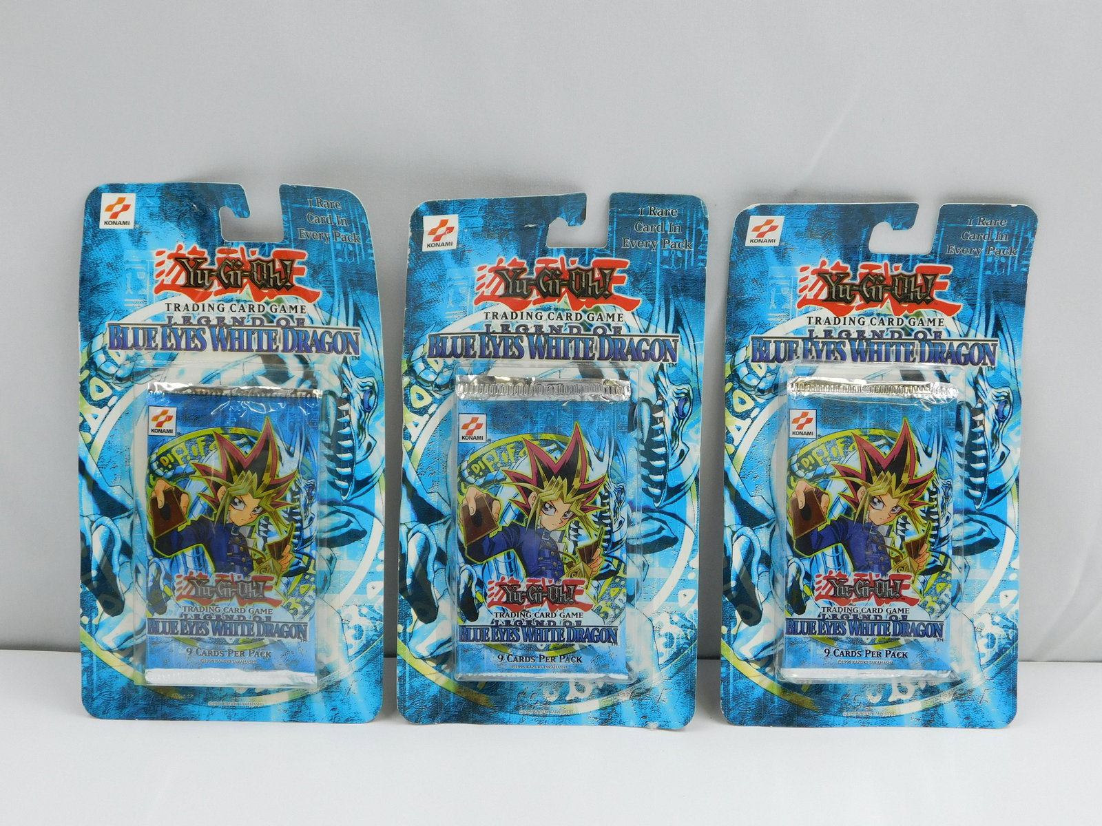 Lot of 3 Yu-Gi-Oh Legend of Blue Eyes White Dragon Trading Cards (1 of 5)
