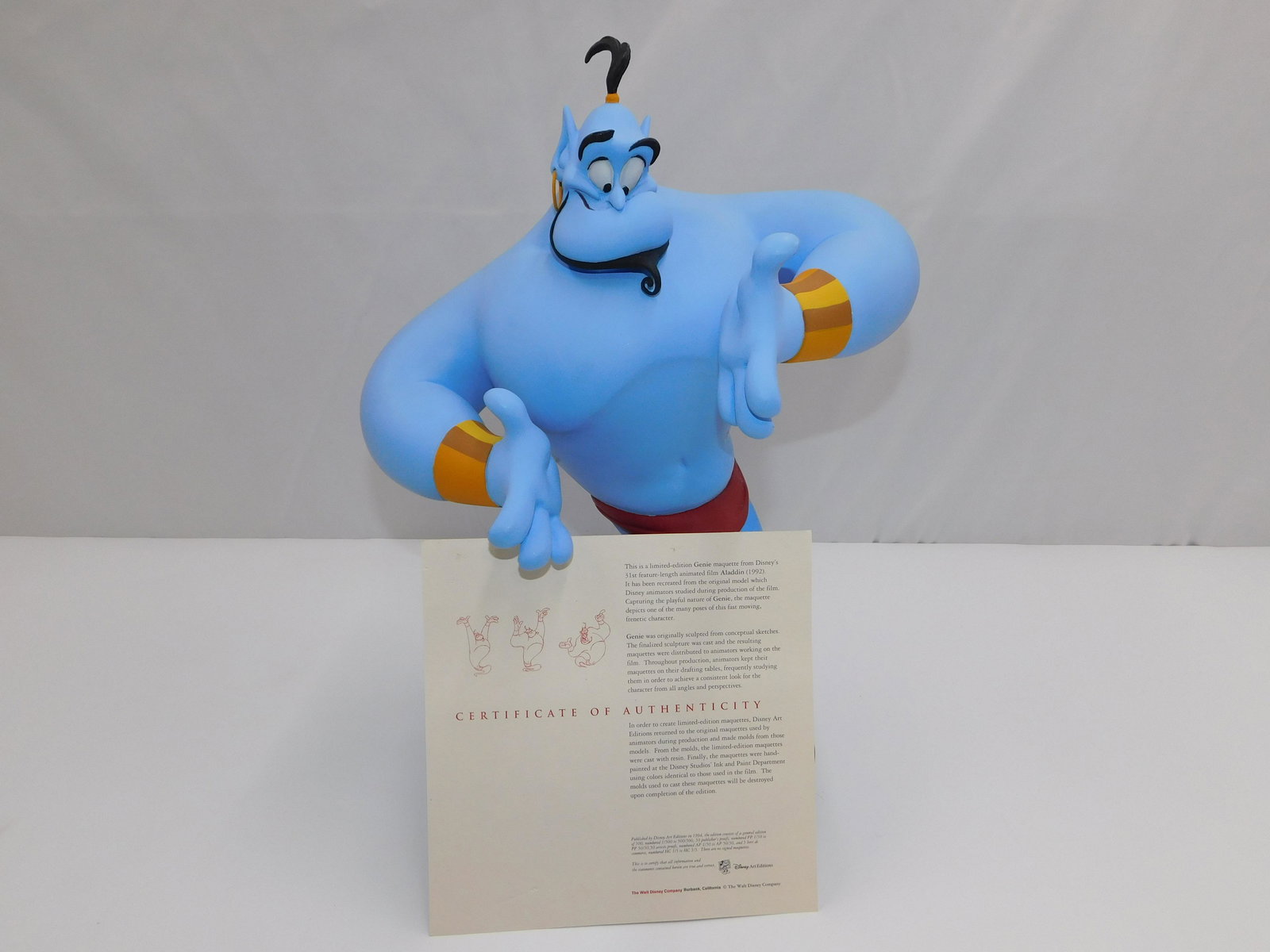 Walt Disney Genie Maquette Statue from Aladdin (1 of 8)