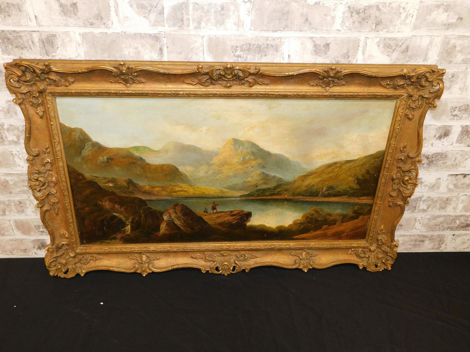 19th Century Oil on Canvas - Landscape Scene (1 of 5)