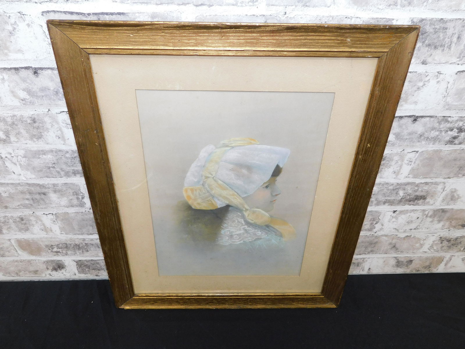 19th Century Pastel - Young Girl: 19th Century Pastel by Joseph Henry Sharp (1859-1953). Depicting a young girl. Signed lower right. Dated 1883. Measures 20.5" tall x 17" wide. All invoices must be paid within 24 hours of the sale. Sh