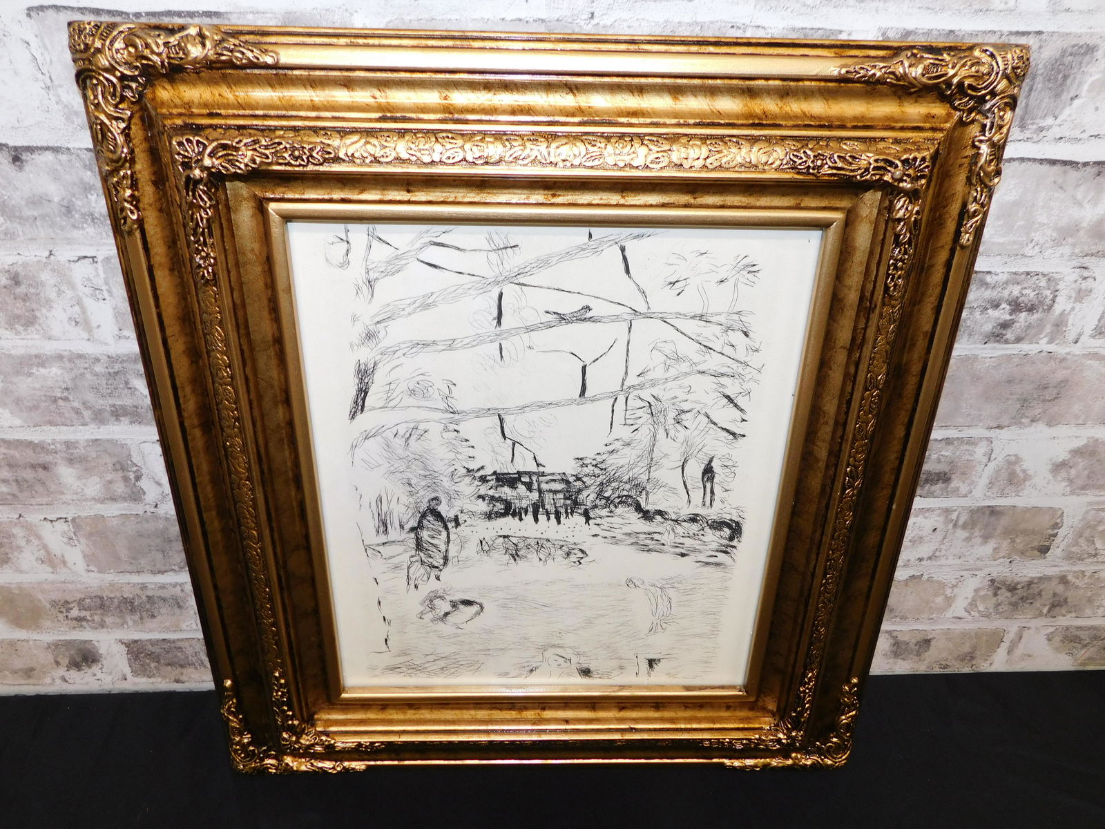 Framed Lithograph - Mid Century Abstract (1 of 4)