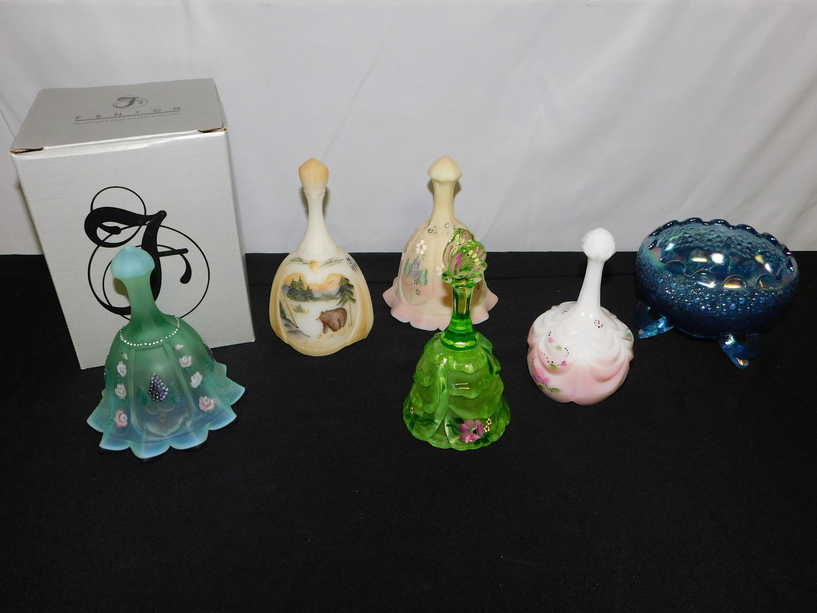 Group Lot of Fenton Bells and a Bowl (1 of 12)