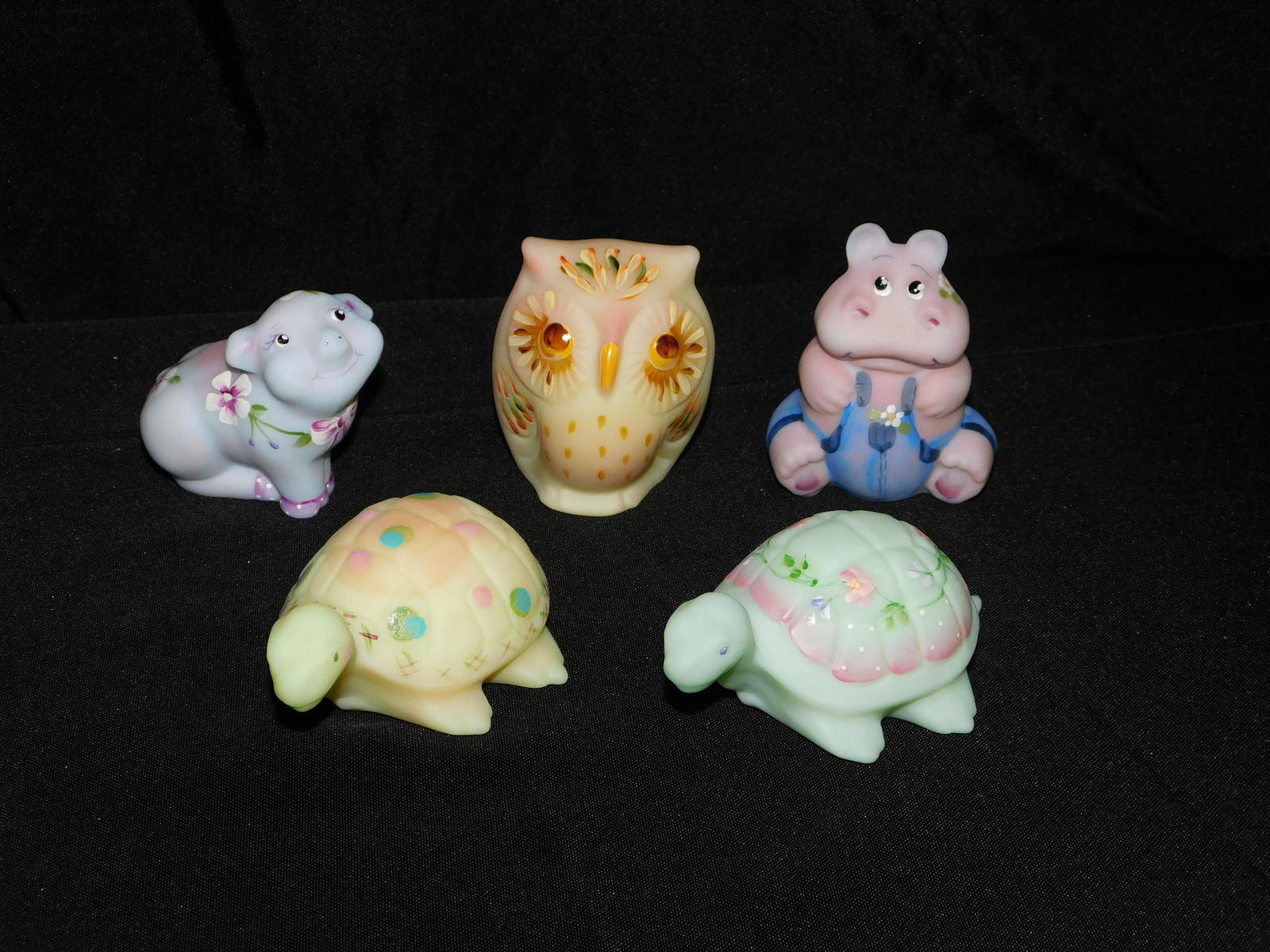 Lot of 5 Hand Painted Fenton Animal Figurines (1 of 4)