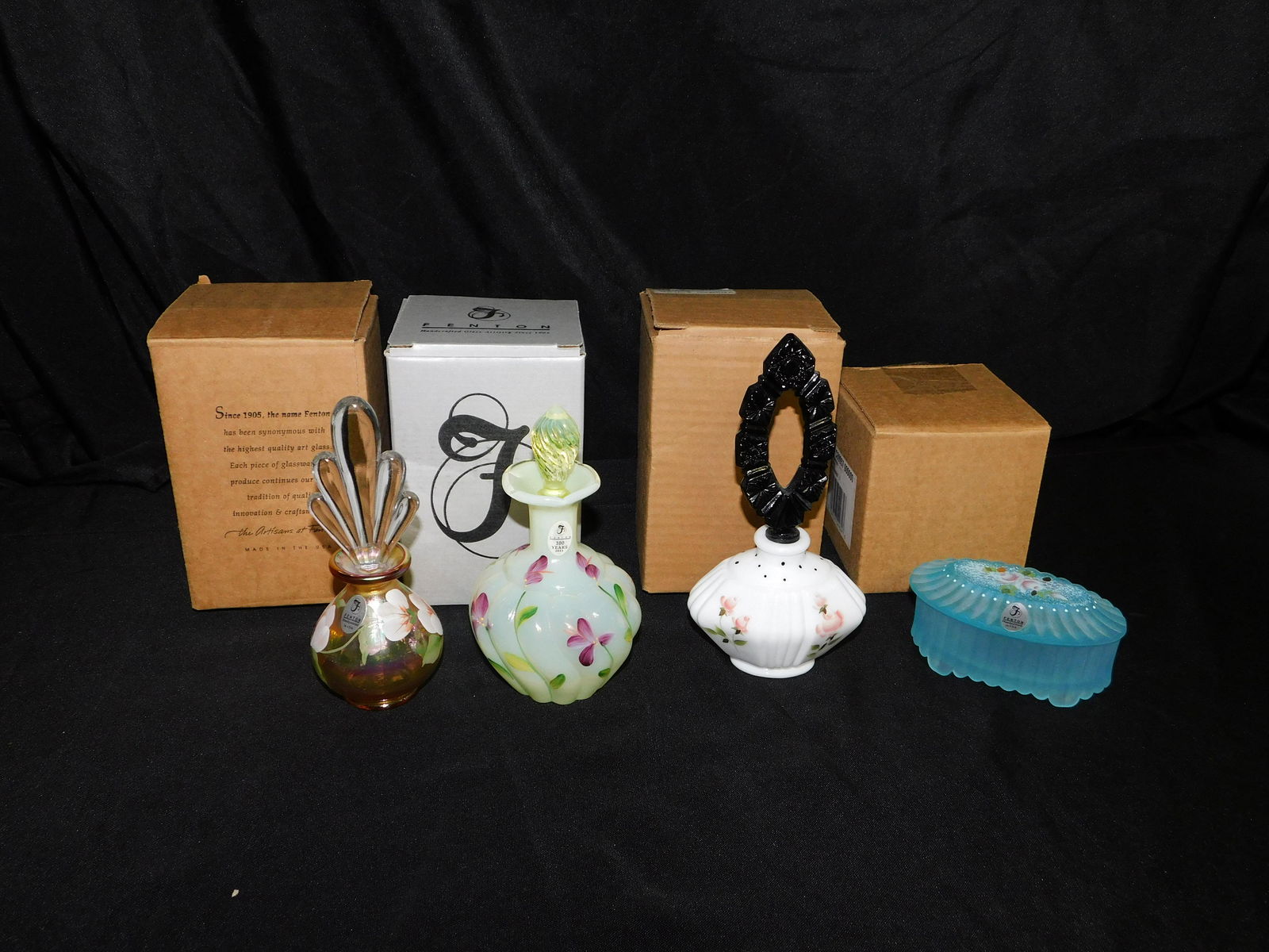Lot of Hand Painted Fenton (1 of 6)