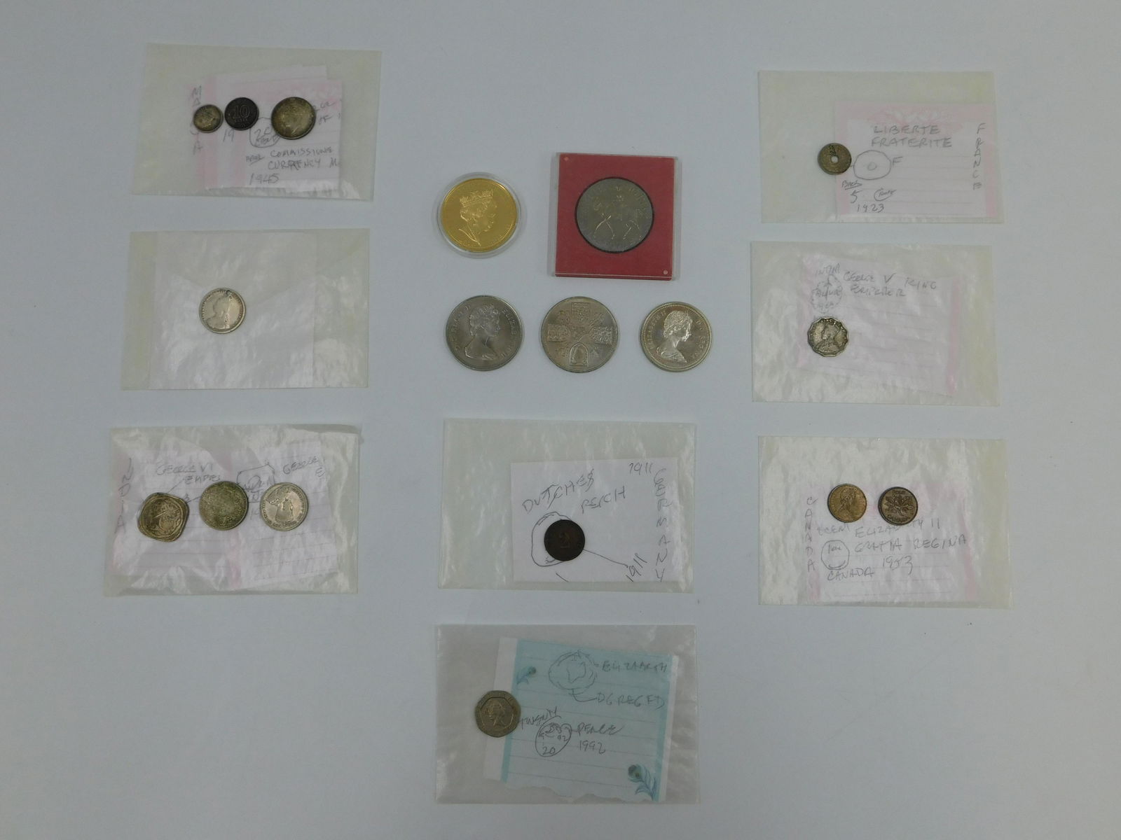 Lot of Foreign Money - English, German and French (1 of 5)