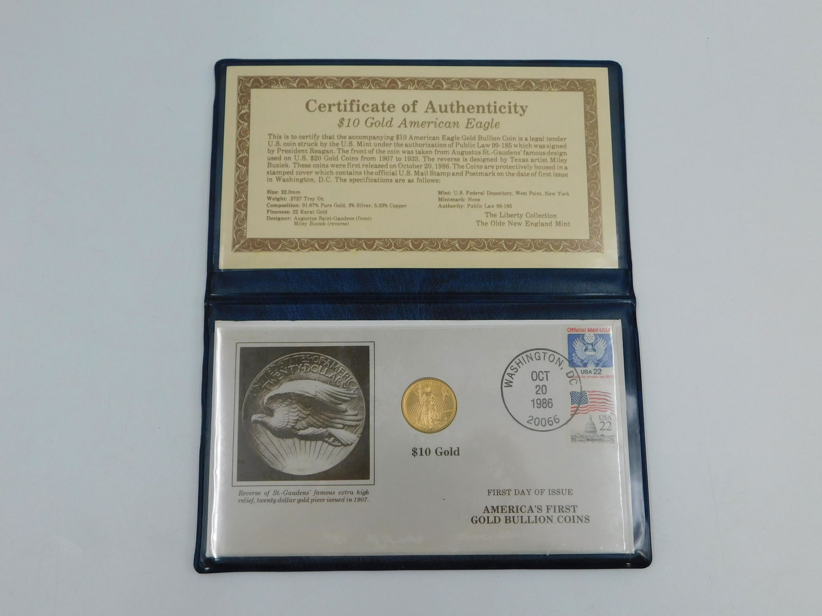 1986 10 Dollar Gold American Eagle - US Gold Coin (1 of 4)