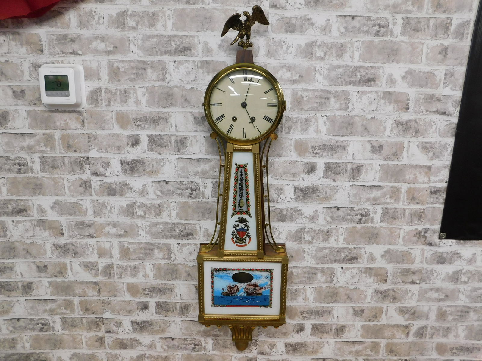 Willard Reverse Painted Banjo Clock (1 of 5)