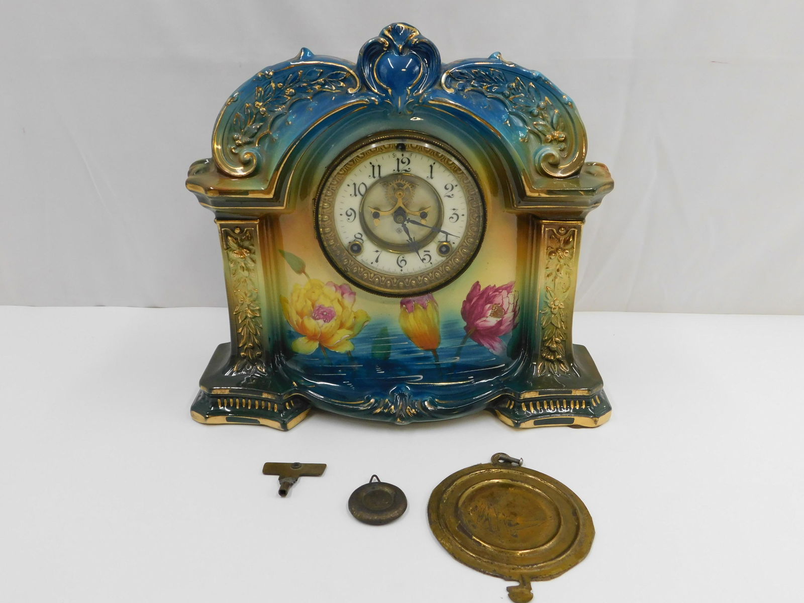 Royal Bonn Porcelain Mantle Clock (1 of 5)