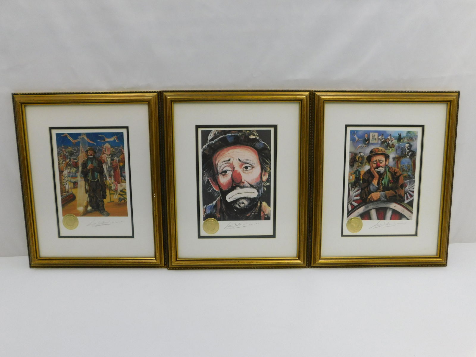 Lot of 3 Emmett Kelly Prints (1 of 6)