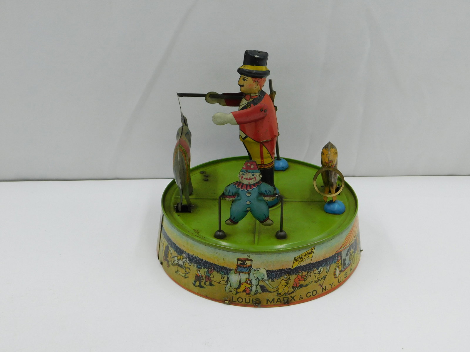 Vintage Marx Ring-A-Ling Circus Tin Litho Wind Up Toy (1 of 6)