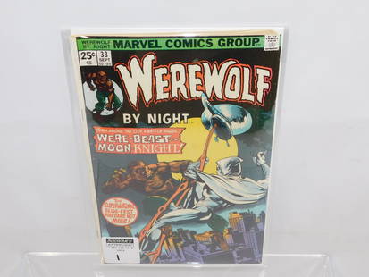 Werewolf by Night #33: Werewolf by Night #33 - 2nd Appearance of Moon Knight. All invoices must be paid within 24 hours of the sale. All items are shipped USPS or UPS and will be billed separately. A $12 handling fee is add