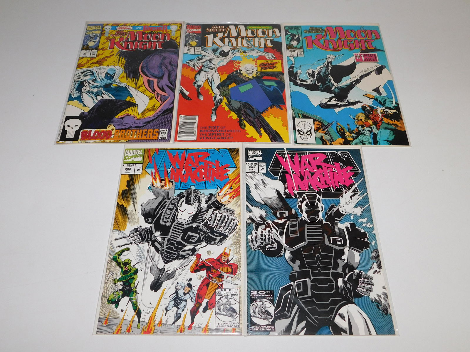 Lot of 5 Iron Man and Moon Knight Comics (1 of 3)