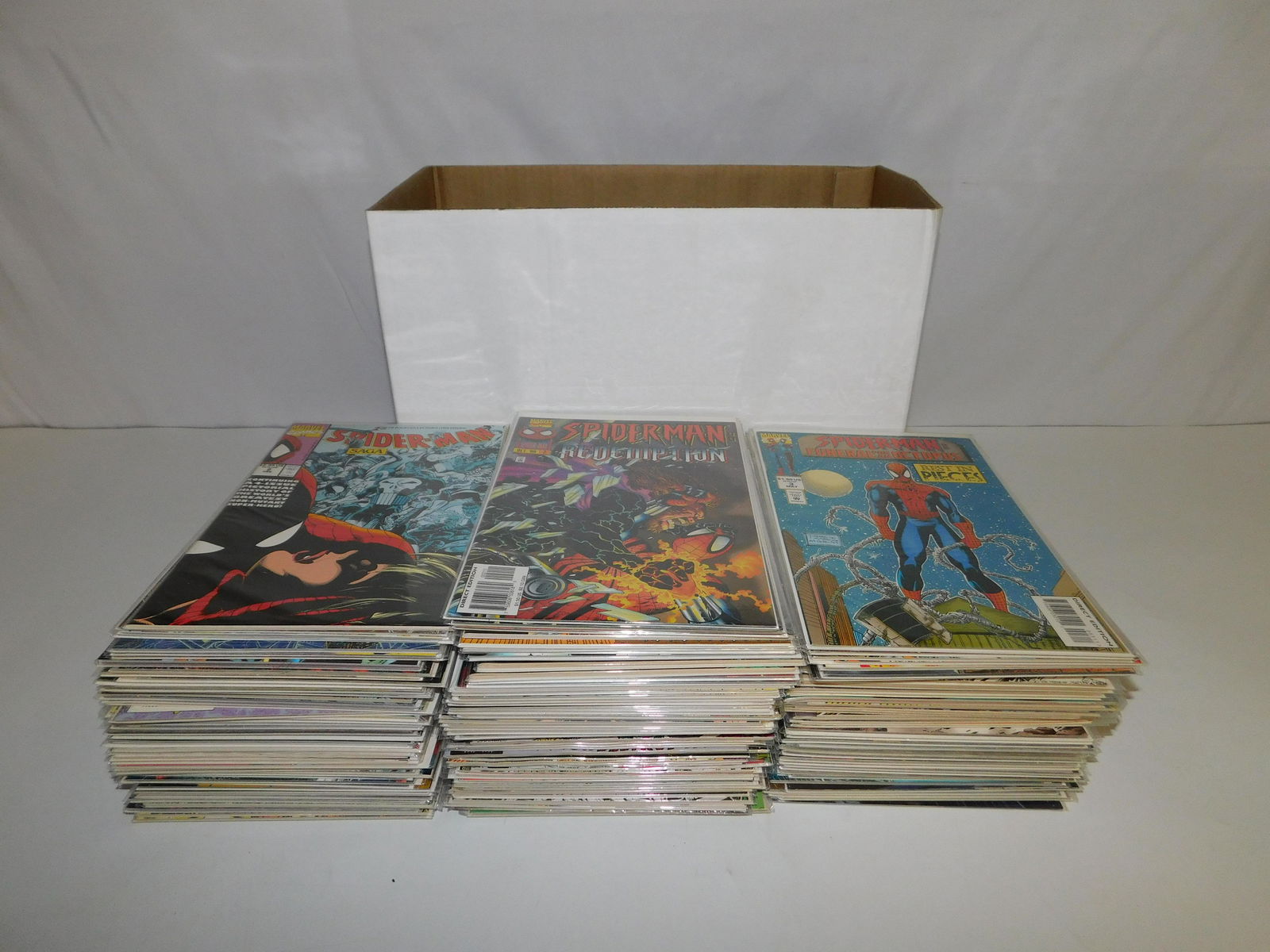 Short Box of Spider-Man Mini Series Comics (1 of 4)