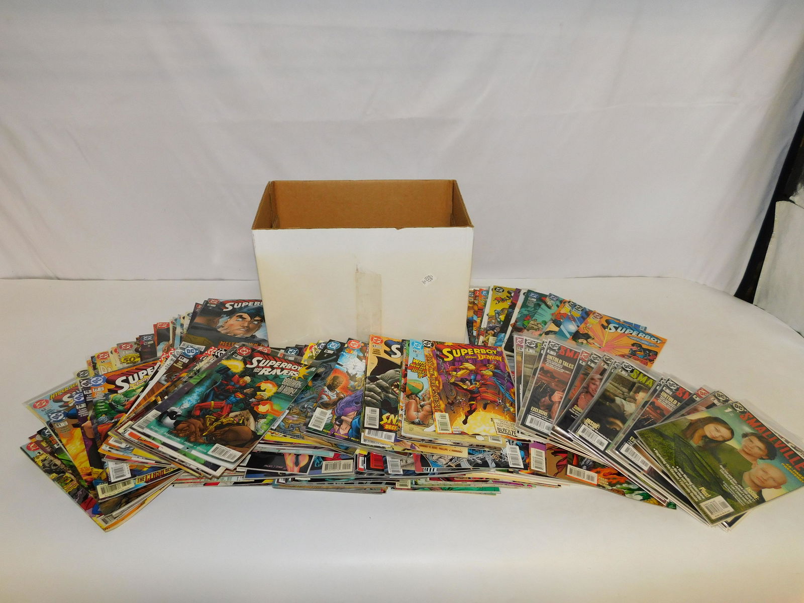 Magazine Box Full of Superman Related Comics (1 of 6)