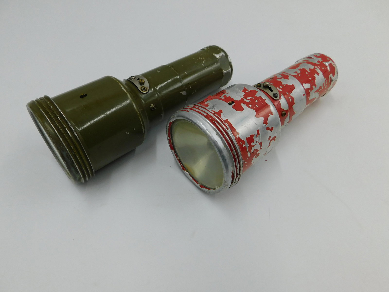 Pair of 1924 WWII Military Campbell Generator Flashlights (1 of 4)